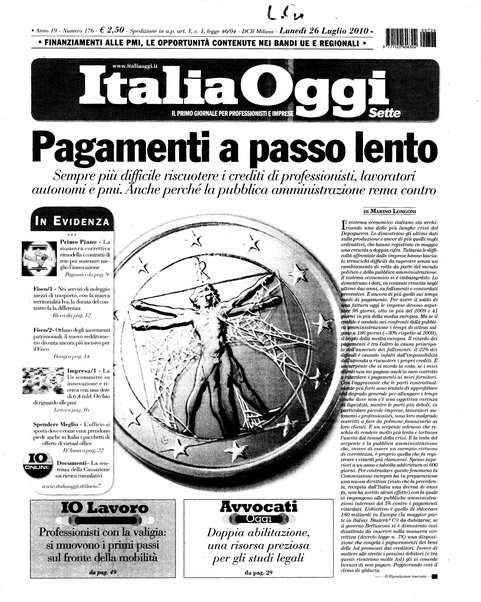 Italia oggi : quotidiano di economia finanza e politica